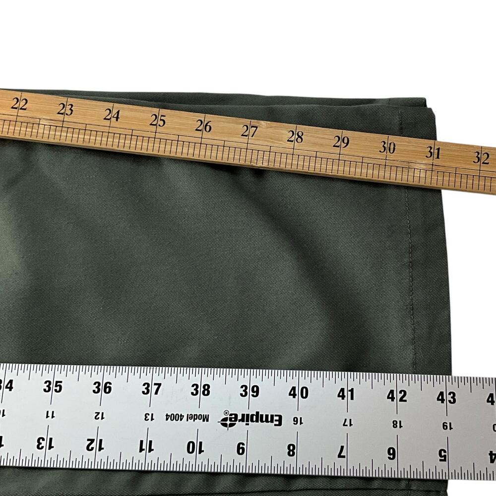Rhythm Pants Mens 34x31 Green Chino Straight Leg Rhythm Customs Casual Pockets - Picture 13 of 13